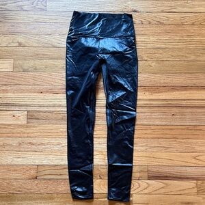 K-DEER Shiny Black Leggings